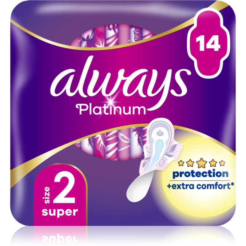 Always Platinum Super Size 2 Assorbenti 14 Pz