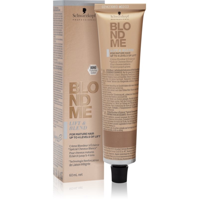 Schwarzkopf Professional Blondme Lift & Blend Crema Schiarente Per Capelli Biondi Colore Biscuit 60 Ml