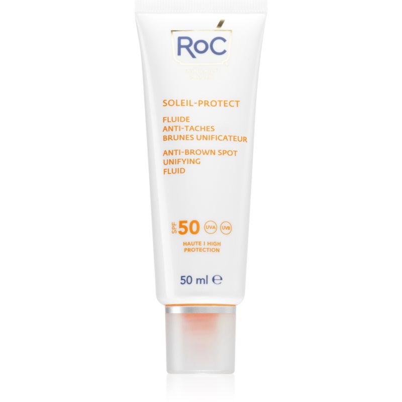 Roc Soleil Protect Anti Brown Spots Unifying Fluid Lezione Protettiva Leggera Contro Le Macchie Della Pelle Spf 50 50 Ml