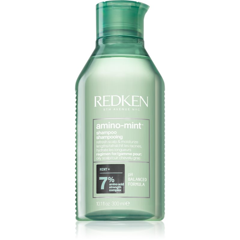 Redken Amino Mint Shampoo Detergente Delicato Per Capelli Che Si Ungono Rapidamente 300 Ml