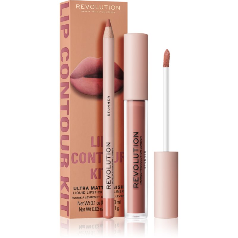 Makeup Revolution Lip Contour Kit Kit Per Labbra Colore Stunner