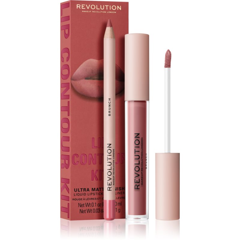 Makeup Revolution Lip Contour Kit Kit Per Labbra Colore Brunch
