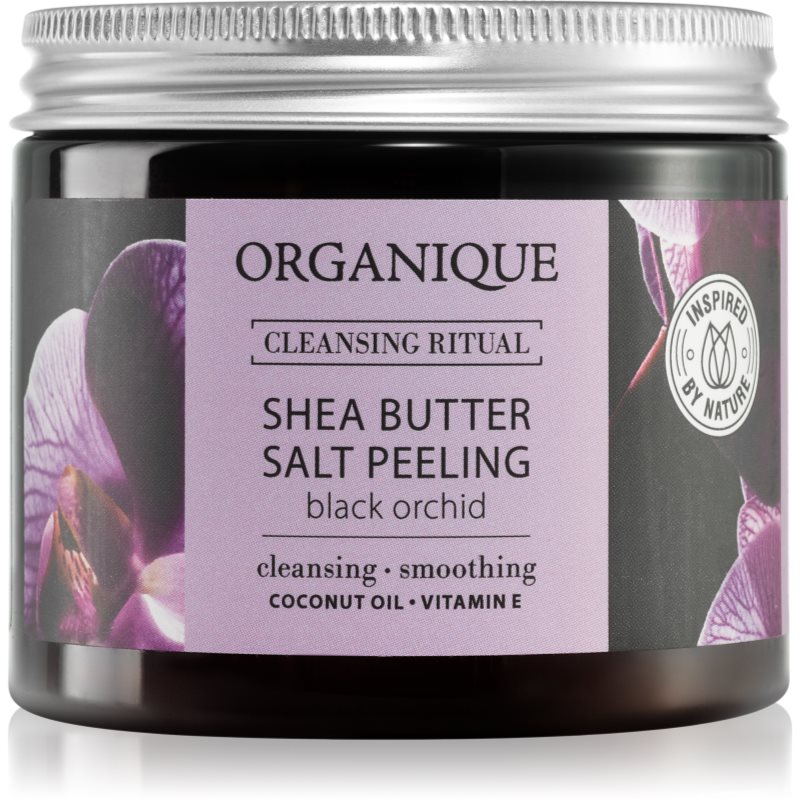 Organique Black Orchid Scrub Al Sale Con Burro Di Karité 200 G