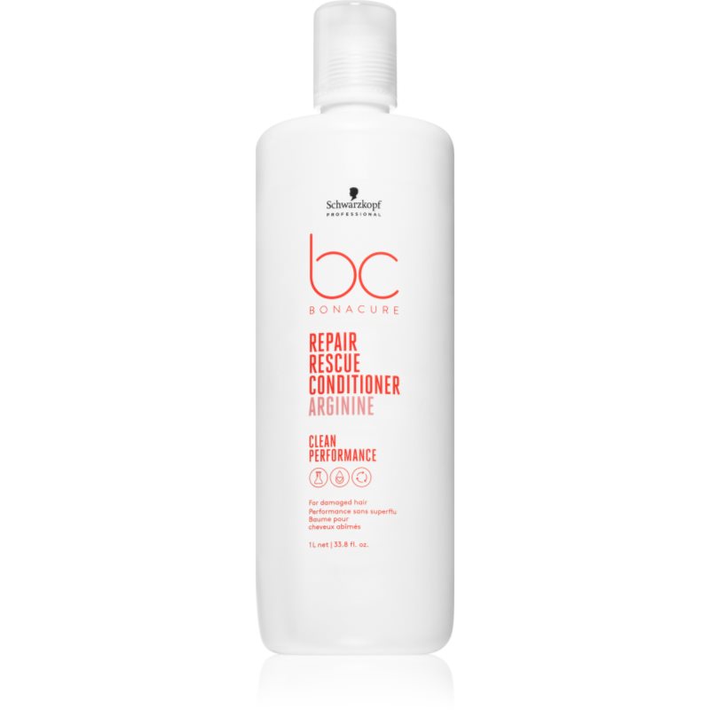 Schwarzkopf Professional Bc Bonacure Repair Rescue Balsamo Per Capelli Rovinati E Secchi 1000 Ml