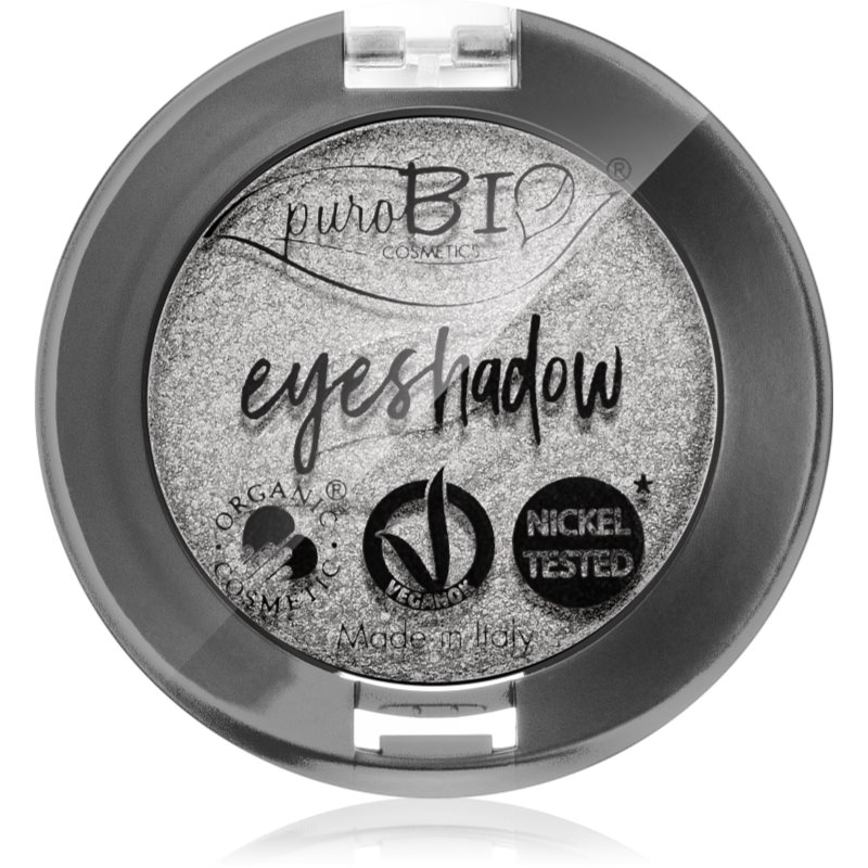 Purobio Cosmetics Compact Eyeshadows Ombretti Colore 23 Silver 2,5 G