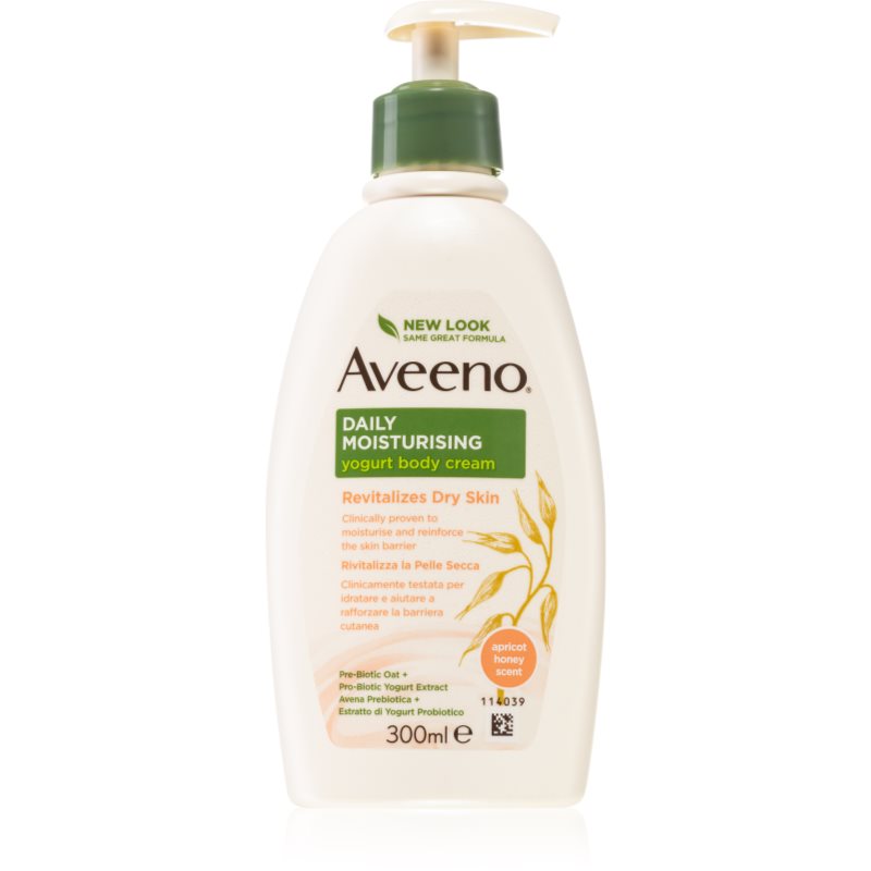 Aveeno Daily Moisturising Yoghurt Body Cream Latte Nutriente Corpo Apricot & Yoghurt 300 Ml