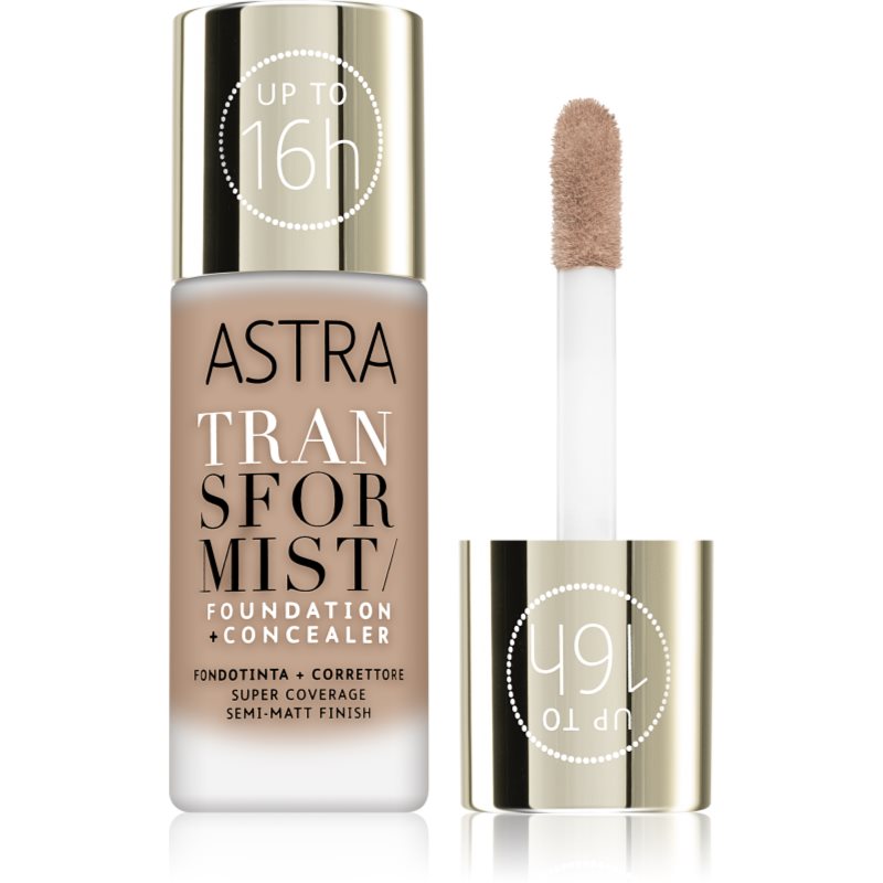 Astra Make-Up Transformist Fondotinta Lunga Tenuta Colore 01C Swan 18 Ml