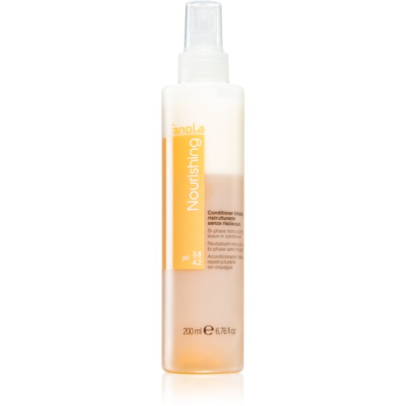 Fanola Nourishing Balsamo Spray Senza Risciacquo Per Capelli Rovinati E Secchi 200 Ml