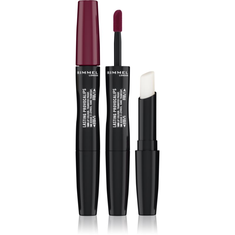 Rimmel Lasting Provocalips Double Ended Rossetto Lunga Tenuta Colore 570 No Wine-Ing 3,5 G