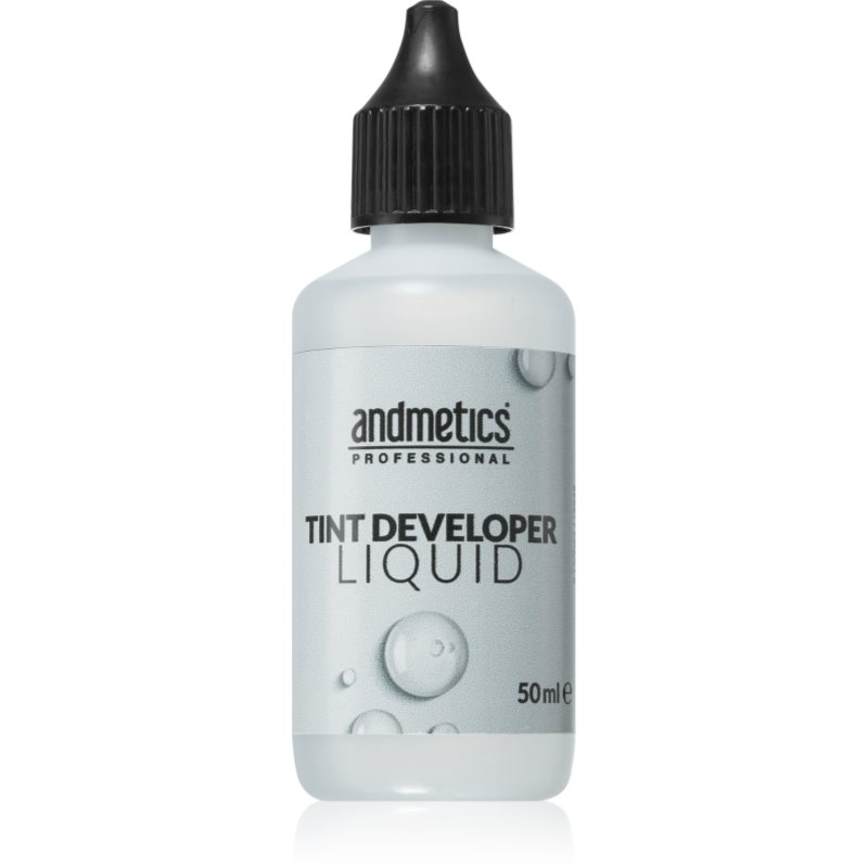 Andmetics Professional Tint Developer Liquid Emulsione Attivatore Di Colore Per Ciglia E Sopracciglia 50 Ml