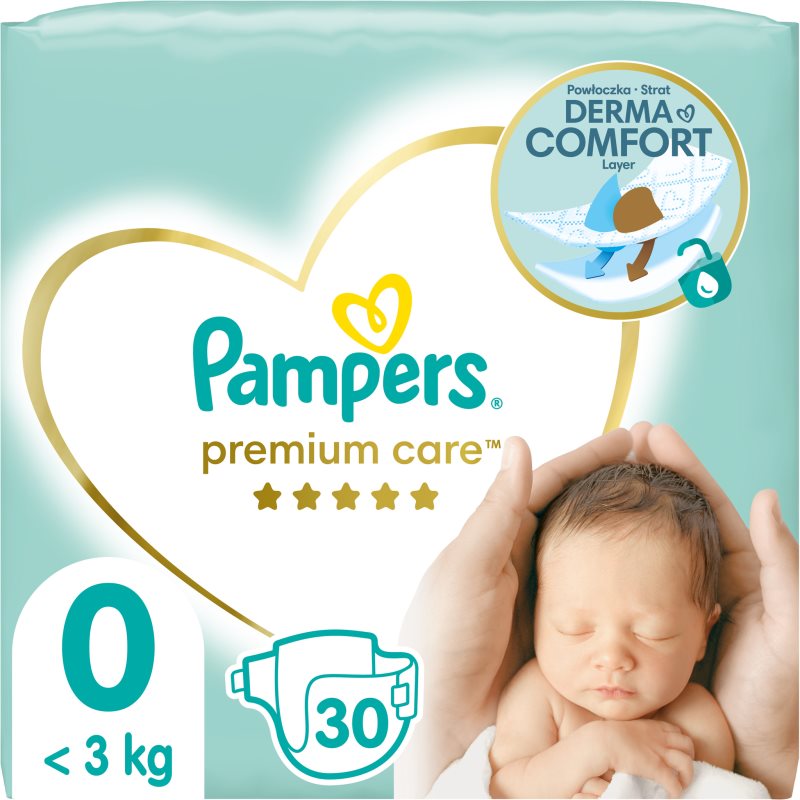 Pampers Premium Care Size 0 Pannolino Monouso < 3Kg 30 Pz