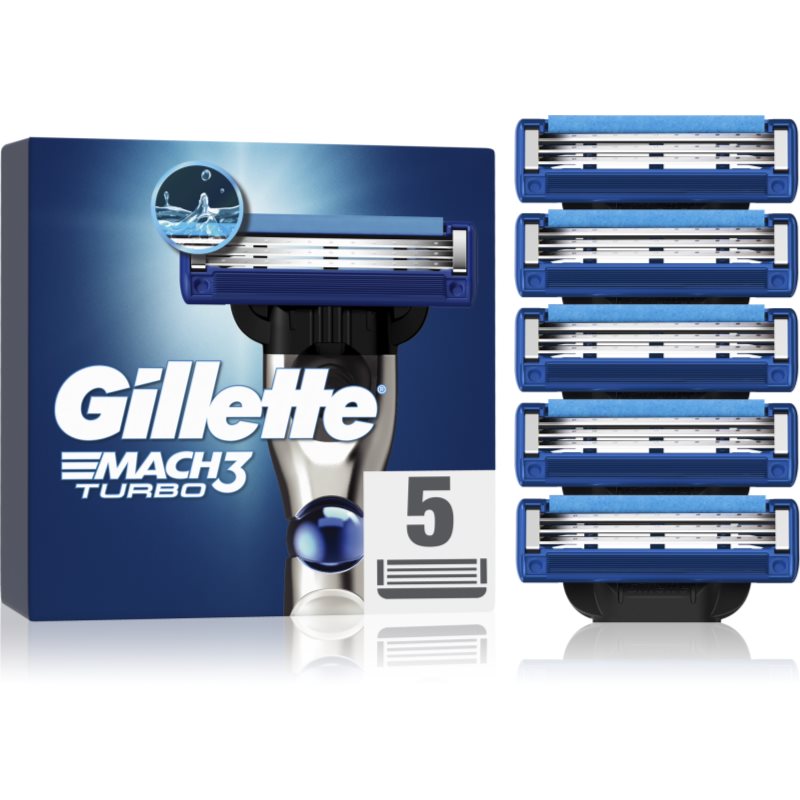 Gillette Mach3 Turbo Testina Di Ricambio 5 Pz