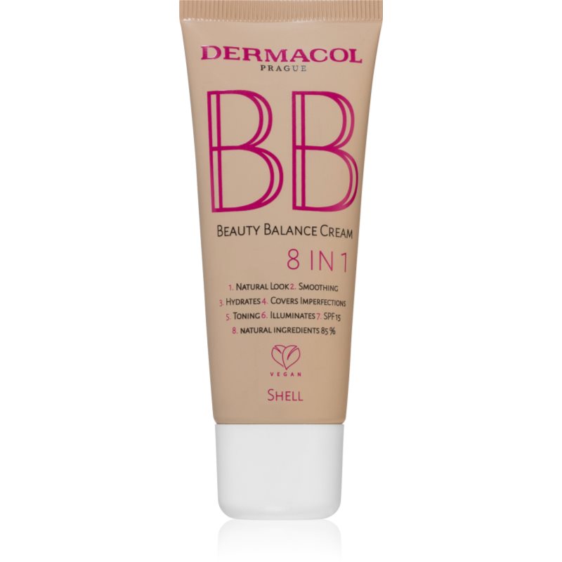 Dermacol Beauty Balance Bb Cream Con Effetto Idratante Spf 15 N.3 Shell 30 Ml
