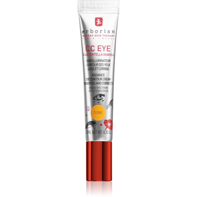 Erborian Cc Eye Crema Colorata Lisciante Contorno Occhi Spf 20 Colore Doré 10 Ml