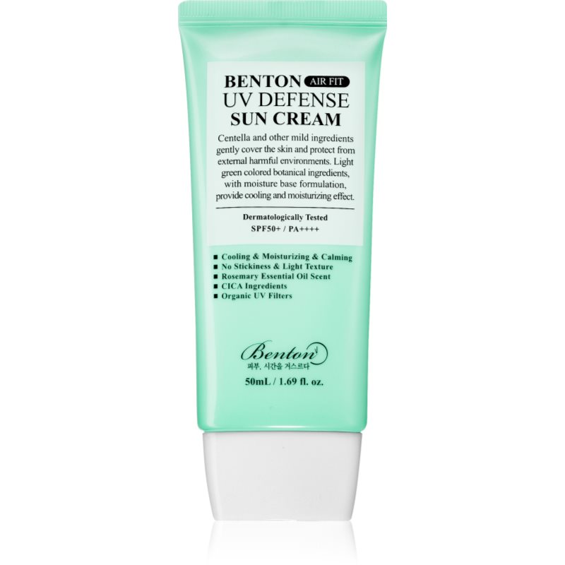 Benton Air Fit Uv Defense Emulsione Protettiva Lenitiva Spf 50+ 50 Ml