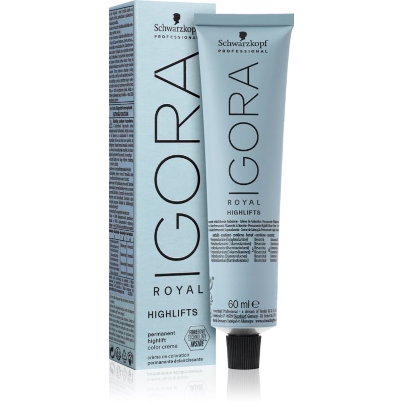 Schwarzkopf Professional Igora Royal Highlifts Tinta Permanente Per Capelli Colore 10-0 Ultrablond Natur 60 Ml