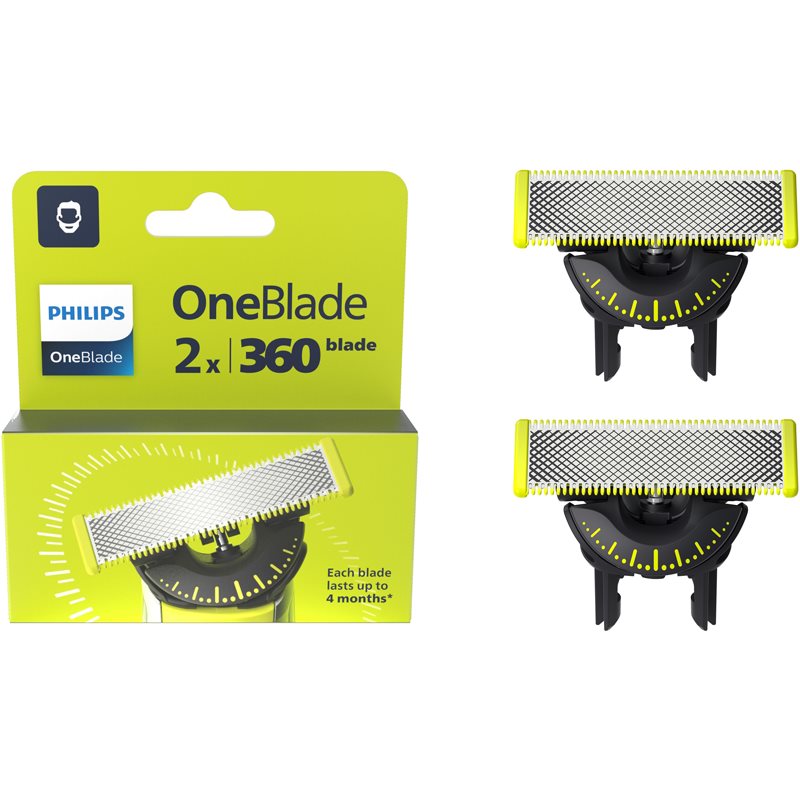 Philips Oneblade 360 Qp420/50 Lame Di Ricambio For Oneblade 360 2 Pz