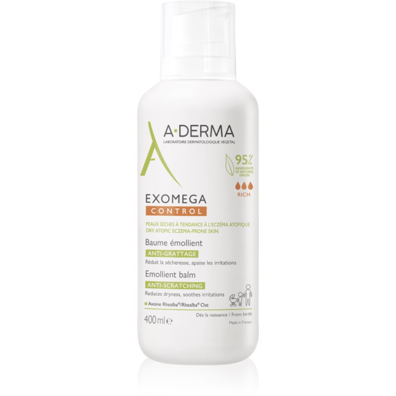 A-Derma Exomega Control Balsamo Per Pelli Sensibili E Secche 400 Ml