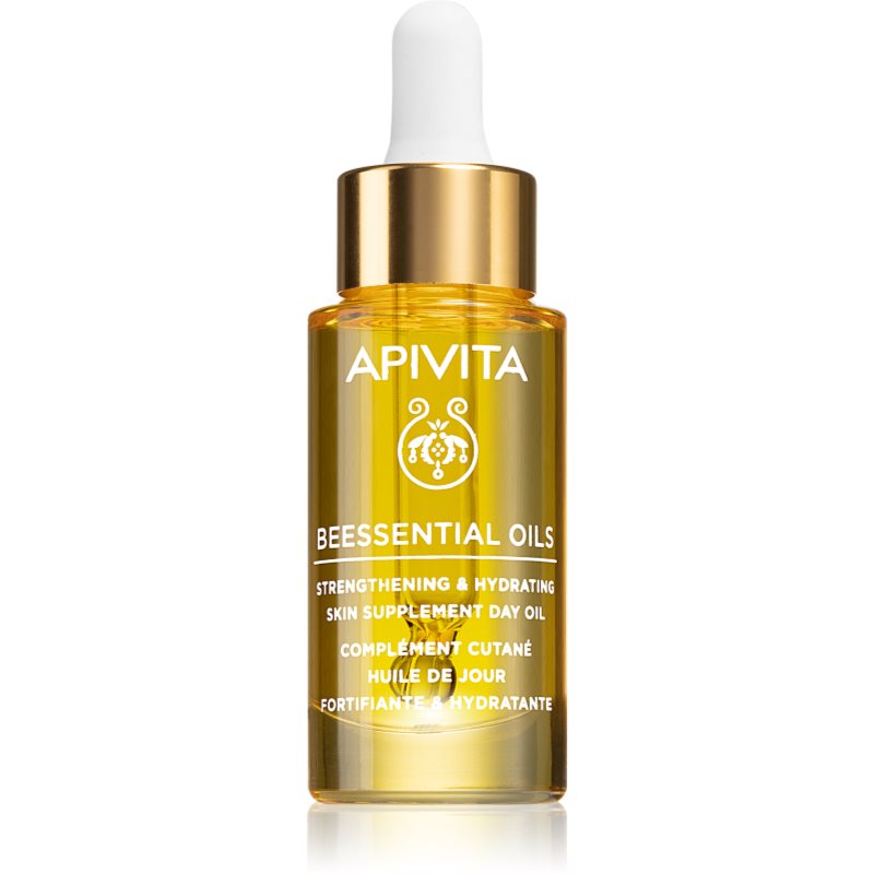 Apivita Beessential Oils Strengthening & Hydrating Day Oil Olio Giorno Illuminante Per Un'Idratazione Intensa Della Pelle 15 Ml