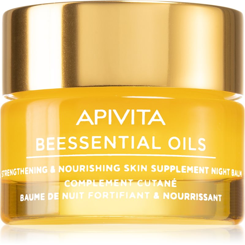 Apivita Beessential Oils Strengthening & Nourishing Night Balm Balsamo Notte Viso Nutriente E Idratante 15 Ml
