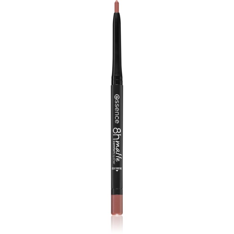 Essence 8H Matte Comfort Matita Labbra Matte Con Temperamatite Colore 03 Soft Beige 0,3 G