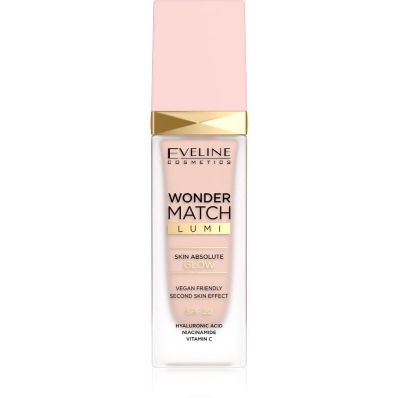 Eveline Cosmetics Wonder Match Lumi Fondotinta Idratante Lisciante Spf 20 Colore 05 Light Neutral 30 Ml