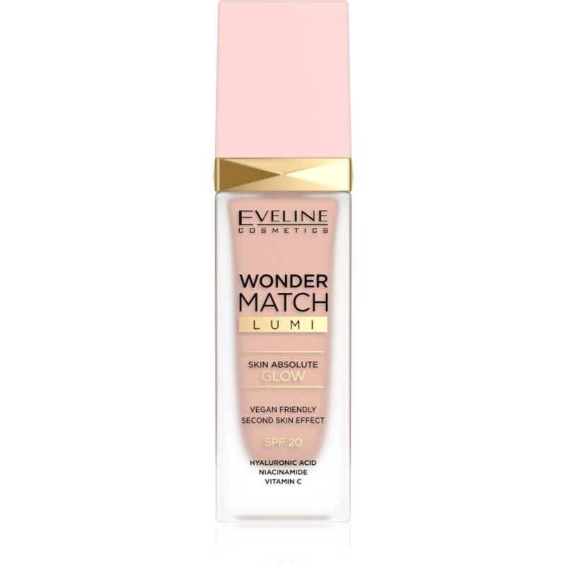 Eveline Cosmetics Wonder Match Lumi Fondotinta Idratante Lisciante Spf 20 Colore 10 Vanilla Warm 30 Ml