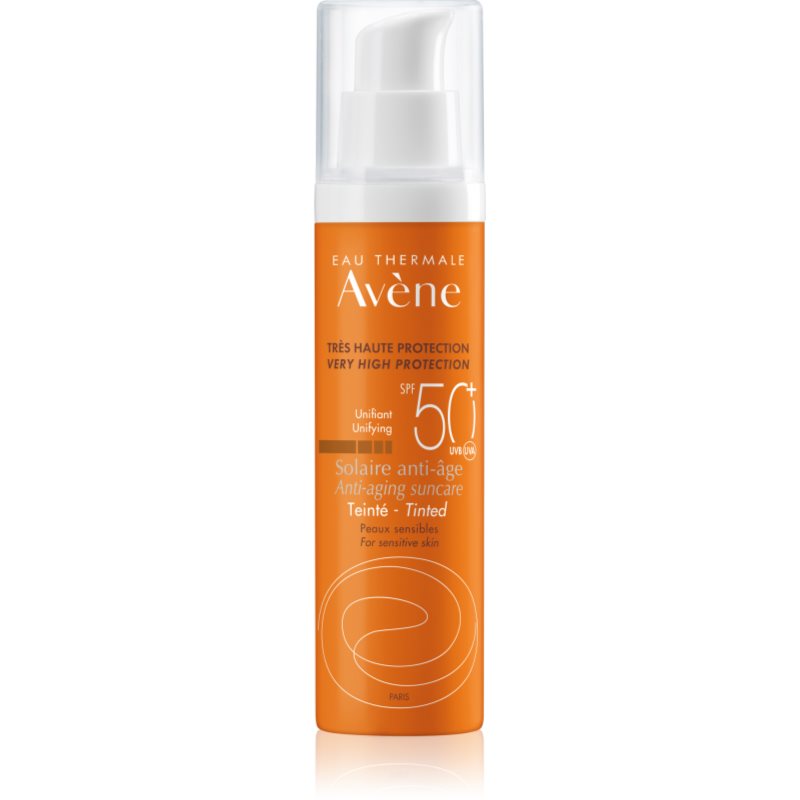 Avène Sun Anti-Aging Suncare Tinted Crema Protettiva Colorata Viso Spf 50+ 50 Ml