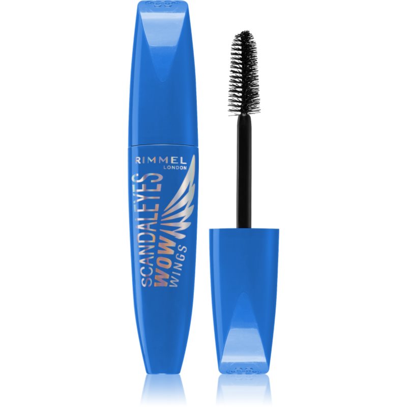 Rimmel Scandaleyes Wow Wings Mascara Waterproof Per Ciglia Voluminose E Curve Colore Black 12 Ml