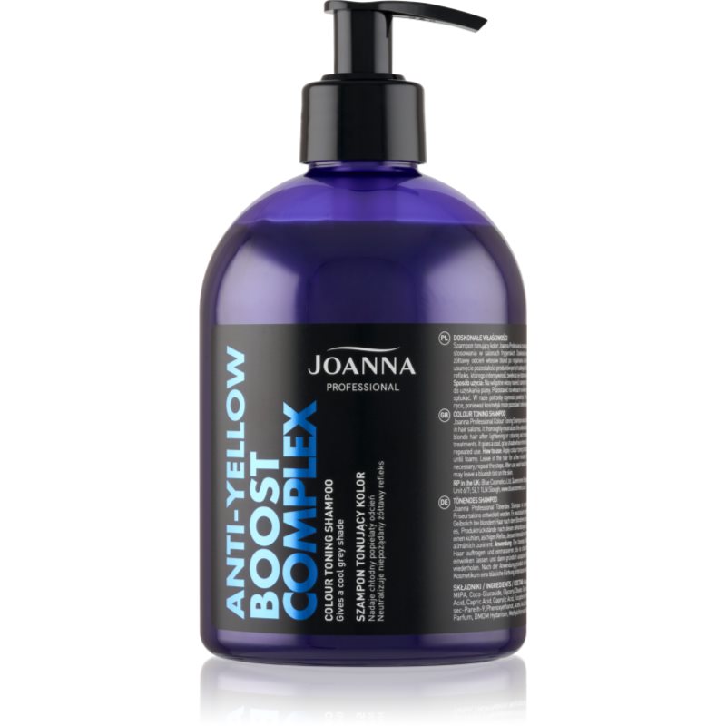 Joanna Professional Color Boost Complex Shampoo Rivitalizzante Per Capelli Biondi E Grigi 500 G