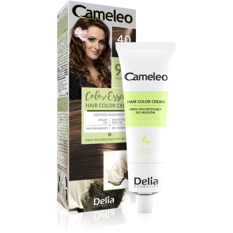 Delia Cosmetics Cameleo Color Essence Tinta Per Capelli In Tubetto Colore 4.0 Brown 75 G