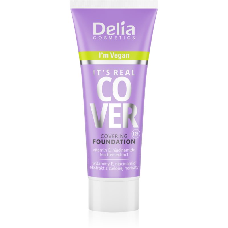 Delia Cosmetics It'S Real Cover Fondotinta Coprente Colore 202 Beige 30 Ml