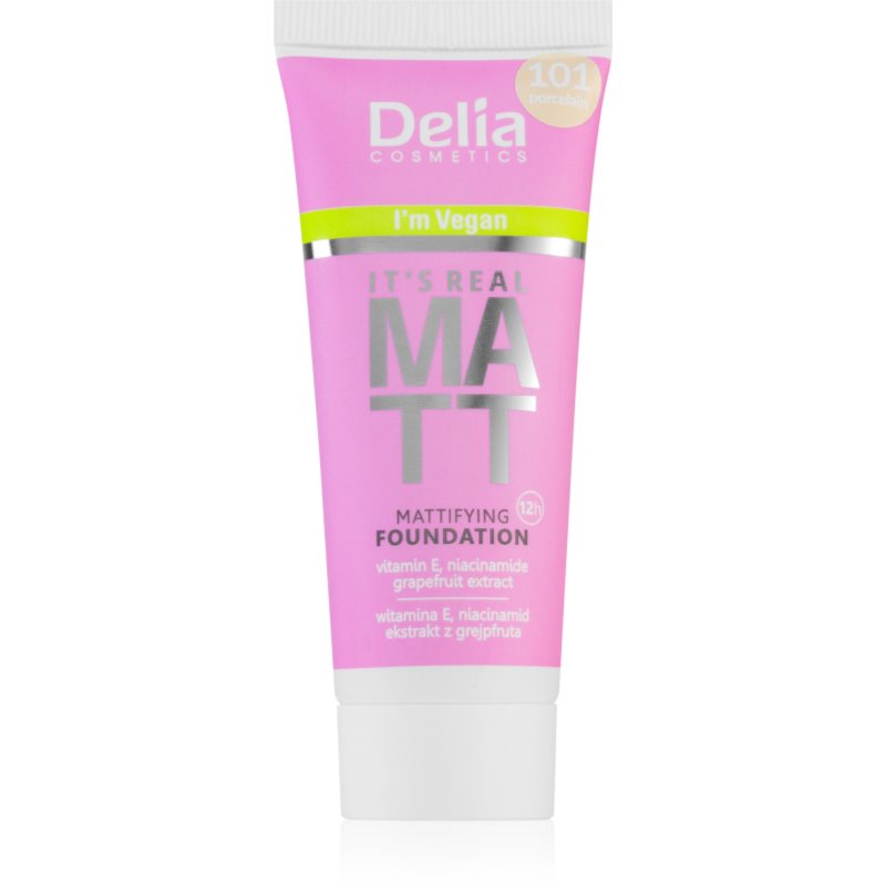Delia Cosmetics It'S Real Matt Fondotinta Opacizzante Colore 104 Sand 30 Ml