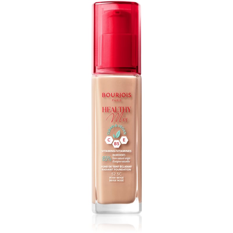 Bourjois Healthy Mix Fondotinta Idratante Illuminante 24 Ore Colore 52.5C Rose Beige 30 Ml