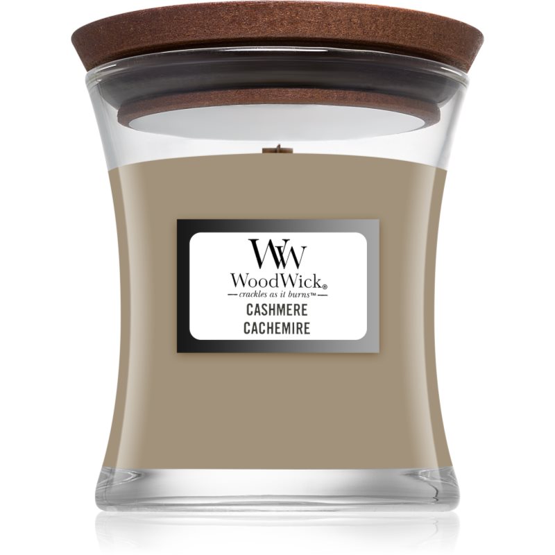 Woodwick Cashmere Candela Profumata Con Stoppino In Legno 85 G