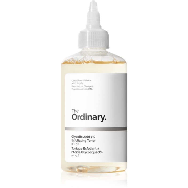 The Ordinary Glycolic Acid 7% Exfoliating Toner Lozione Tonica Esfoliante Detergente 240 Ml