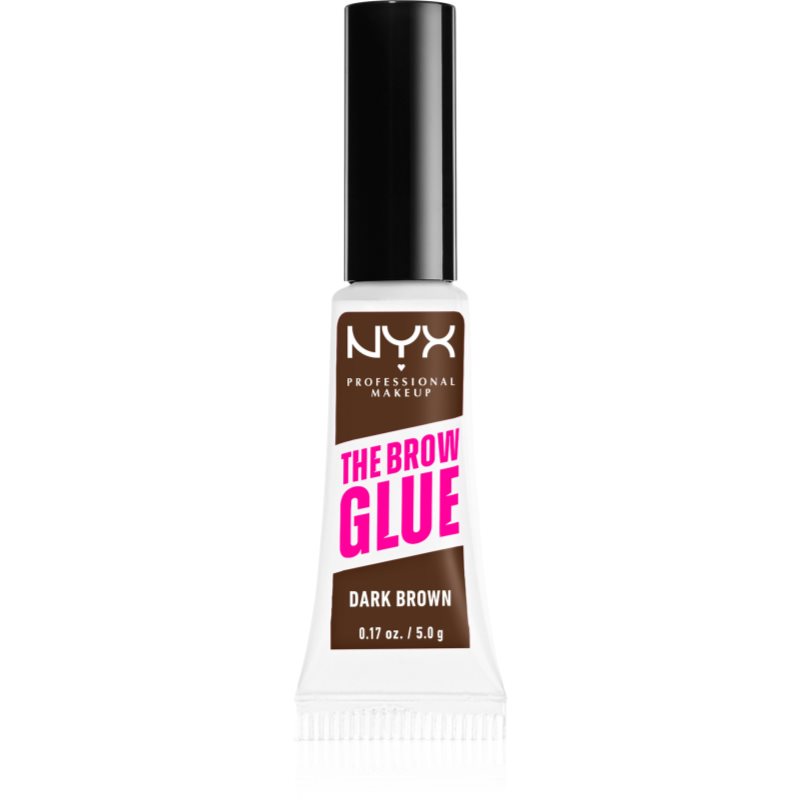 Nyx Professional Makeup The Brow Glue Gel Per Le Sopracciglia Colore 04 Dark Brown 5 G