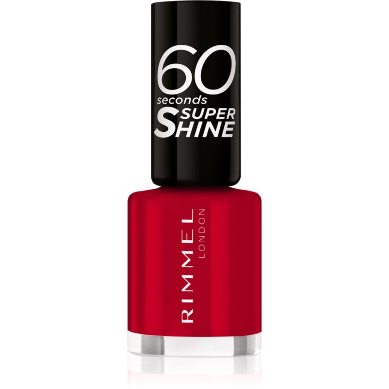 Rimmel 60 Seconds Super Shine Smalto Per Unghie Colore 313 Feisty Red 8 Ml