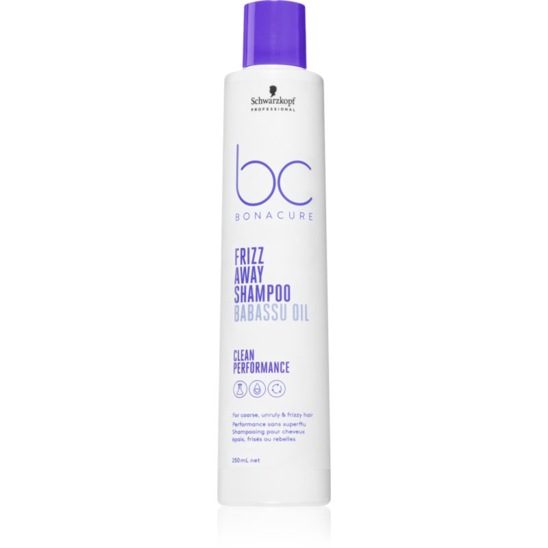 Schwarzkopf Professional Bc Bonacure Frizz Away Shampoo Shampoo Per Capelli Ribelli E Crespi 250 Ml