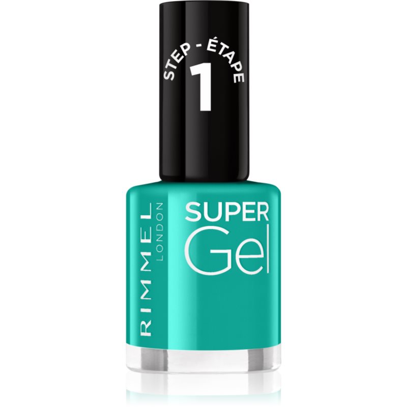 Rimmel Super Gel Smalto Gel Per Unghie Senza Lampada Uv/Led Colore 098 Never Blue With You 12 Ml