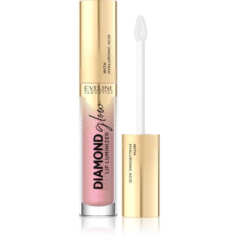 Eveline Cosmetics Diamond Glow Lucidalabbra Brillante Con Acido Ialuronico Colore 08 Honey Glam 4,5 Ml