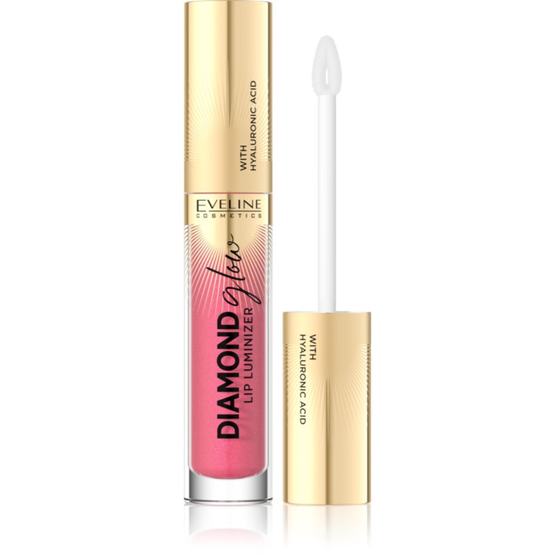 Eveline Cosmetics Diamond Glow Lucidalabbra Brillante Con Acido Ialuronico Colore 09 Peach Dream 4,5 Ml