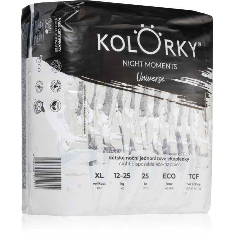 Kolorky Night Moments Pannolini Eco Usa E Getta Per Una Protezione Completa Durante La Notte Taglia Xl 12-25 Kg 25 Pz