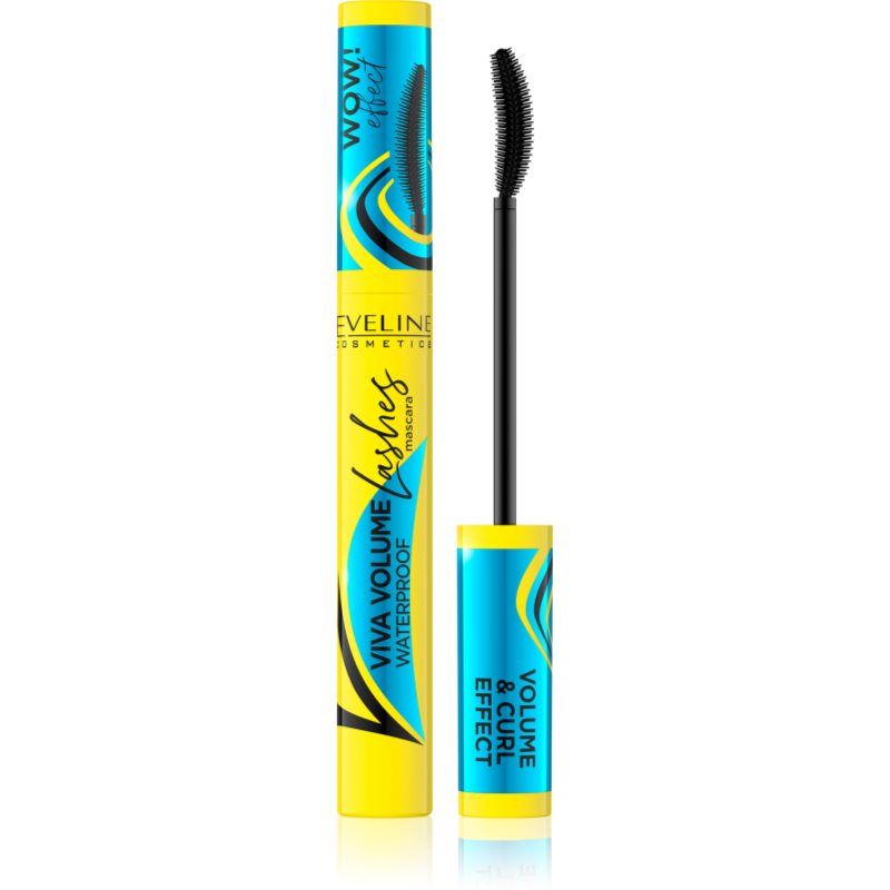 Eveline Cosmetics Viva Lashes Volume Mascara Waterproof Per Ciglia Voluminose E Folte 10 Ml