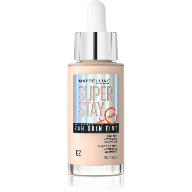 Maybelline New York Superstay Vitamin C Skin Tint Siero Per Unificare Il Tono Della Pelle Colore 02 30 Ml