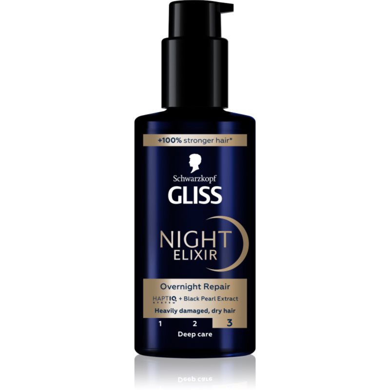 Schwarzkopf Gliss Night Elixir Elisir Senza Risciacquo Per Capelli Rovinati 100 Ml
