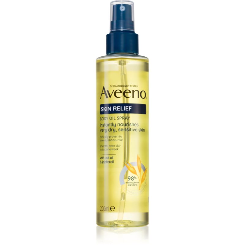 Aveeno Skin Relief Body Oil Spray Olio Corpo In Spray 200 Ml
