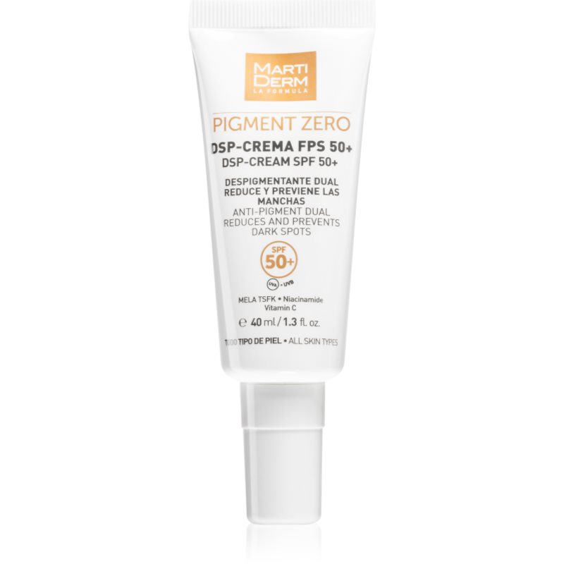 Martiderm Pigment Zero Dsp-Cream Crema Giorno Anti-Macchie Spf 50+ 40 Ml