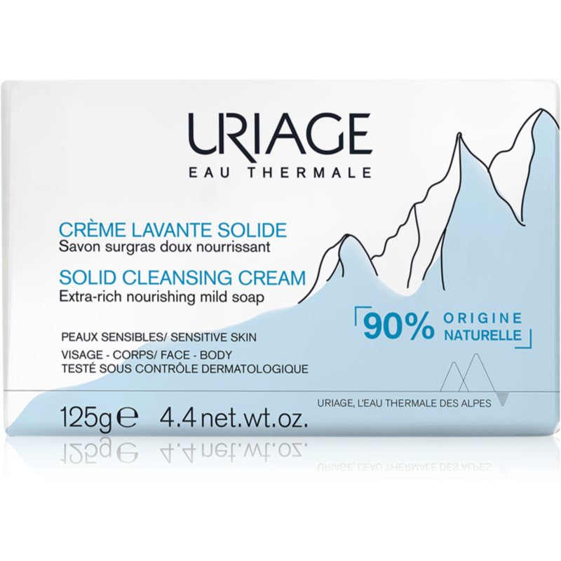 Uriage Hygiène Solid Cleansing Cream Crema Detergente Delicata Con Acqua Termale Z Francouzských Alp 125 G
