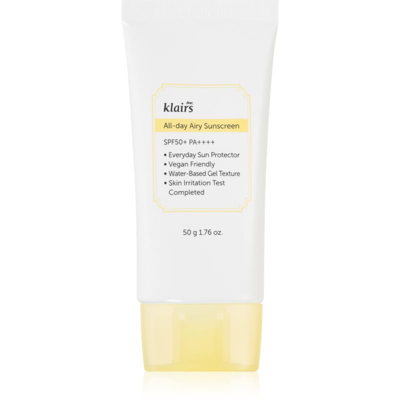 Klairs All-Day Airy Sunscreen Crema-Gel Protettiva Leggera Spf 50+ 50 G